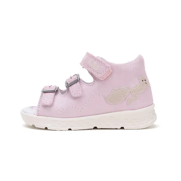 Ponte20 szupinált kislány szandál, metál rózsaszín, mókusos