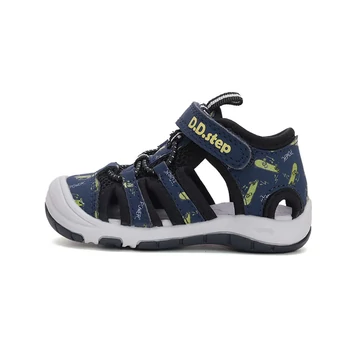 D.D.step kisfiú Quick dry, kék, fekete, gördeszkás szandál