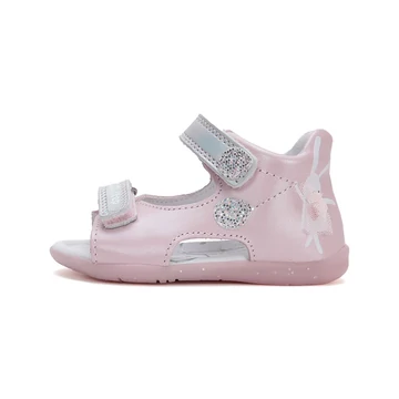 D.D.step kislány szandál babarózsaszín, nyuszis, glitteres talppal