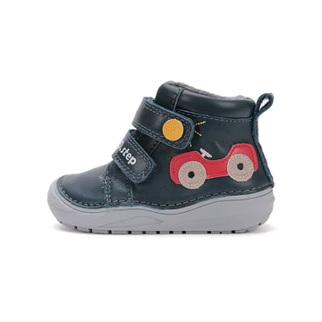 D.D.step enyhén bélelt télies kisfiú cipő kék, autós