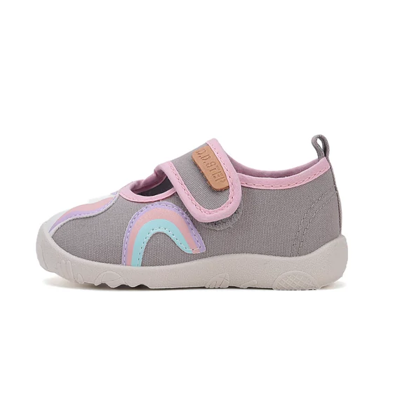 D.D.step kislány vászoncipő, szürke, unikornisos