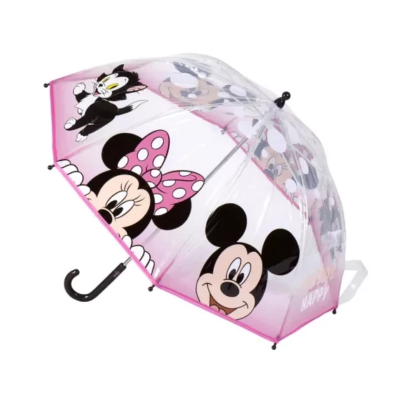 Disney Minnie esernyő, gyerek, átlátszó