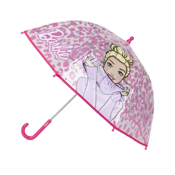 Barbie esernyő, gyerek, átlátszó
