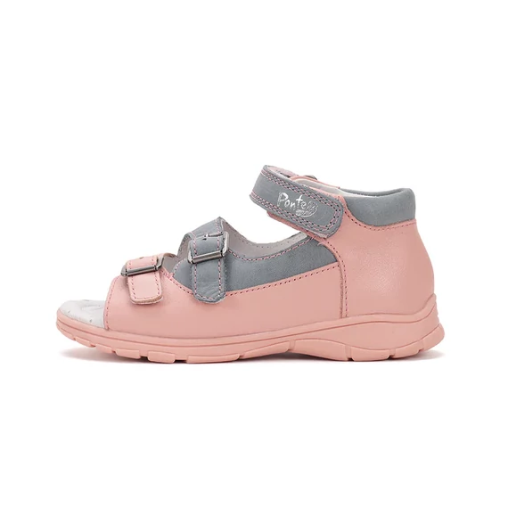Ponte20 szupinált kislány szandál, rózsaszín, szürke