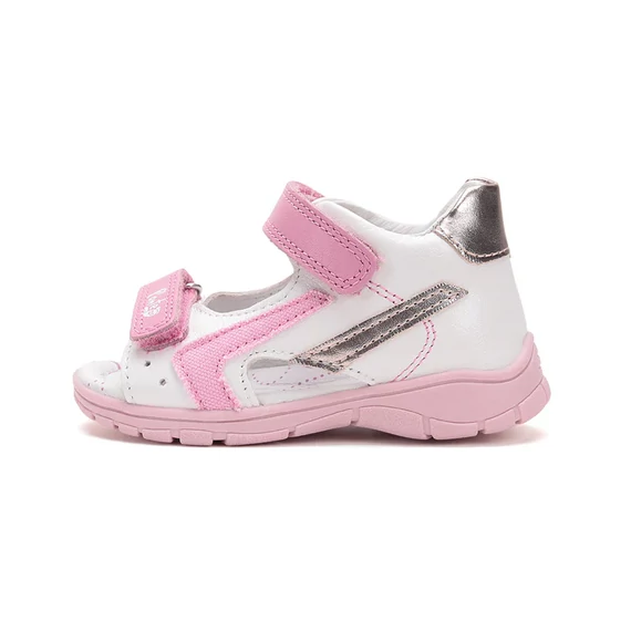Ponte20 szupinált kislány szandál, fehér, rózsaszín 