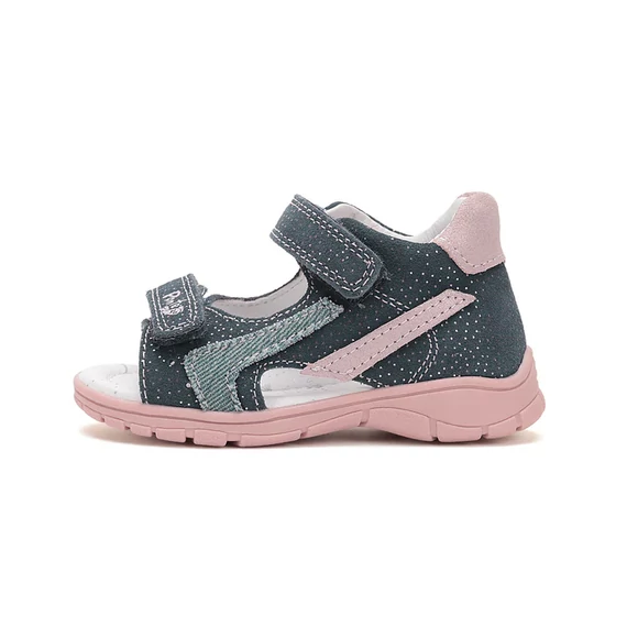 Ponte20 szupinált kislány szandál, kék, rózsaszín 