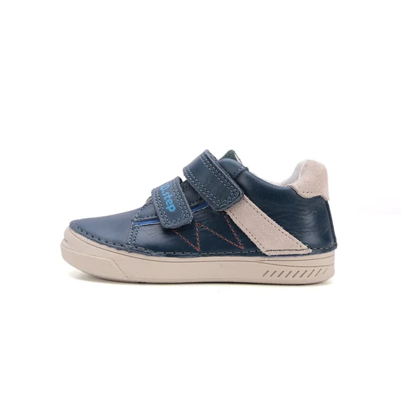 D.D.step kisfiú átmeneti cipő kék, világos csíkos mintás