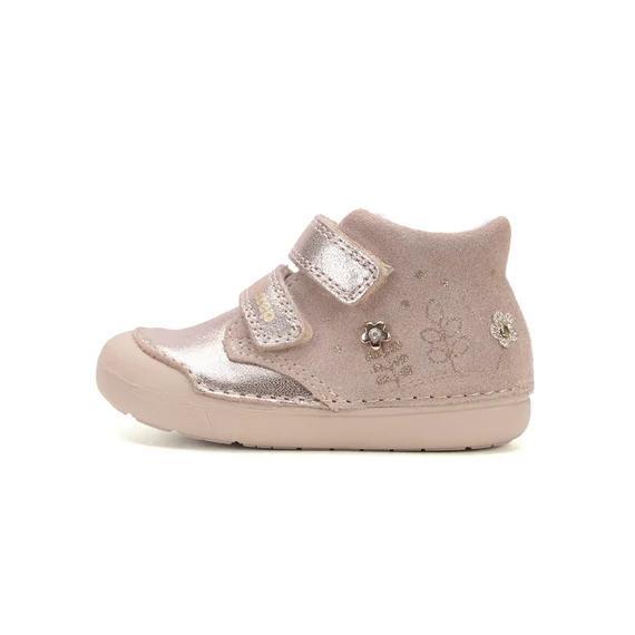D.D.step kislány átmeneti cipő pezsgő szín, virágokkal