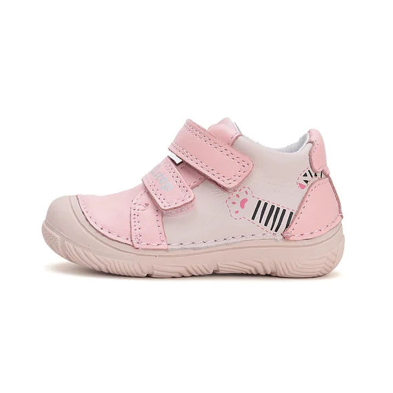 D.D.step kislány átmeneti cipő, rózsaszín cicás