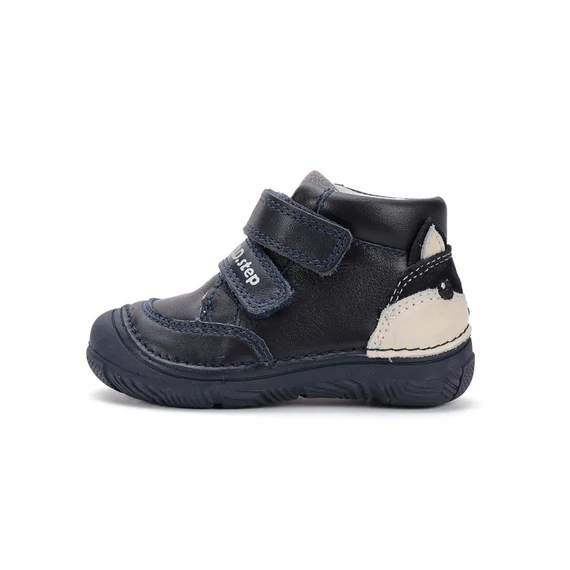 D.D.step kisfiú átmeneti cipő sötétkék, kutyusos