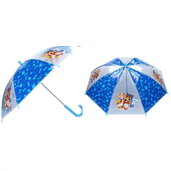 Mancs őrjárat esernyő, gyerek, átlátszó