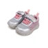 Kép 5/7 - D.D.step kislány rózsaszín, szürke, rózsás sportcipő, LED (22-27)