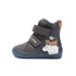 Kép 1/6 - D.D.step bélelt téli kisfiú cipő sötétkék, barna, állatos